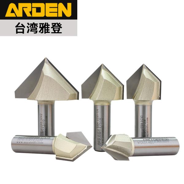Arden 0304 Carbide V Groove Groove Profile Tools CNC Milling Cutter V Bits  Wood Cutter Bits for CNC Router Router Bits