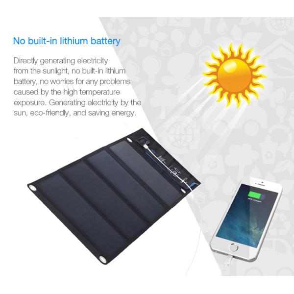 24% Efficiency 28W Pocket Solar Charger Panels Portable For Hiking Camping
