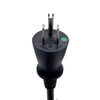 3 pin USA Power Cord NEMA 5-15P para IEC C13 Green Dot US Plug Médico
