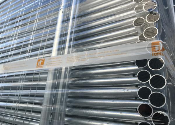 Hot Dipped Galvanized Temporary Fencing Panels 32mm tube wall thick 2.00mm inside and outside zinc coated