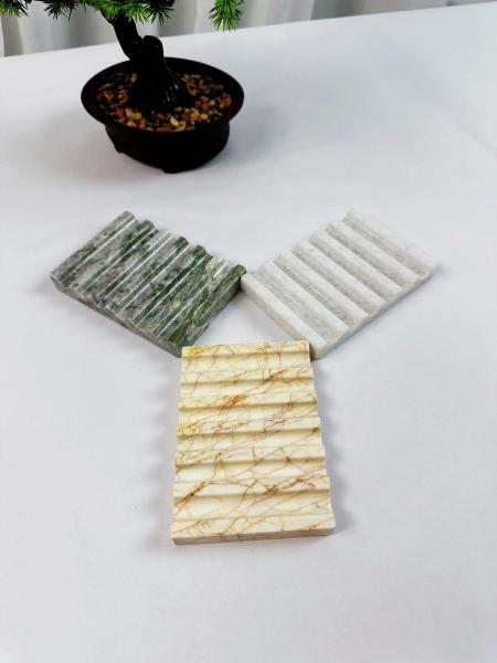 Exquisite Marble Soap Tray High Durability Marble Soap Dish For Shower