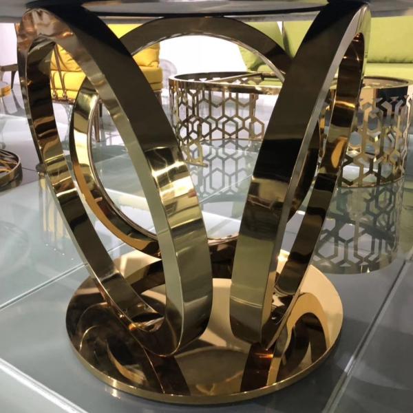 Moderando a mesa de jantar luxuosa contemporânea 1350mm, Ebony Lazy Susan Dining Table