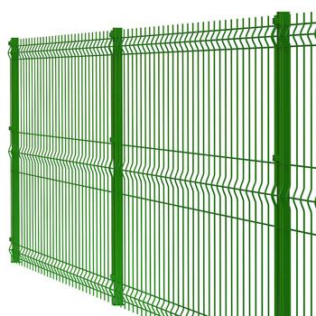 830mm-2530mm Pressure Treated 3d Curved Welded Wire Mesh Panel Fence Net for Security