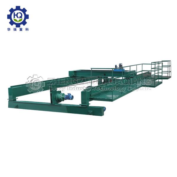 Animal Waste Bio Organic Compost Double Screw Type Turning Machine