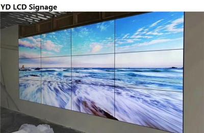 55 de emenda inteligente controlo a distância da exposição de parede do LCD Digital com cor rica