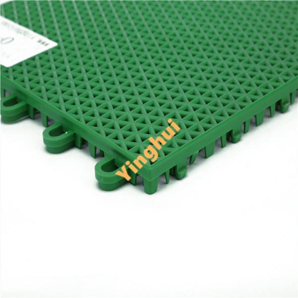 Customized Triangle Grid FIBA Approved Tiles 25x25cm Tennis Court Flooring Tiles