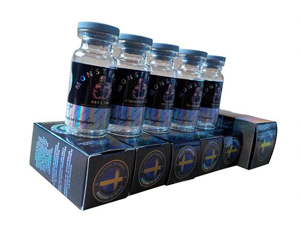 Waterproof Permanent Adhesive Glass Vial Labels With Glossy Surface Finish