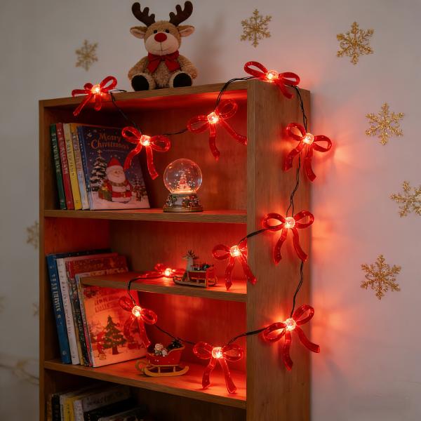 Battery Operated LED String Lights with Warm White Light, Low Power Consumption, and IP65 Waterproof for Indoor & Outdoor Decor