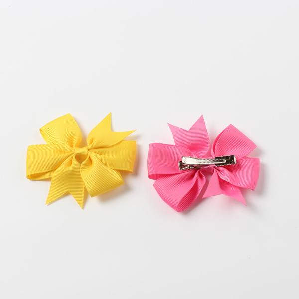 Ribbon Hair Bow Accessories 8cm Solid Color Grosgrain Fabric for Girls' Hair Band Bow