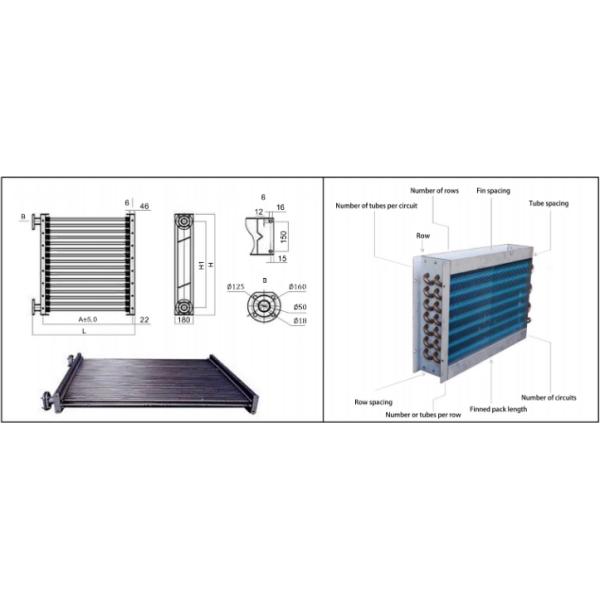Industrial Manufactory Evaporative Cooler Coil Transfer Machine Tube Condenser Cooper Tube Heat Exchanger