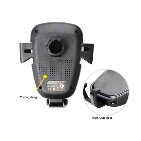 2018 Shenzhen 10W fast charger with holder qi standard usb cell phone wireless car charger for Samsung IPhone
