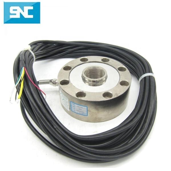High Temperature Loadcell 30T Compression Load Cell Sensor Through-Hole Donut Axle for Truck Input Resistance 725±8 ohm