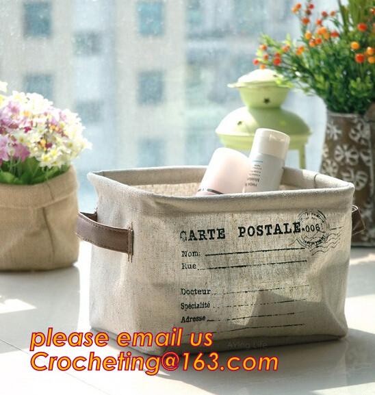 dirty clothes storage flower printed canvas folding basket ,laundry basket, Handicrafts clothes hamper/laundry basket