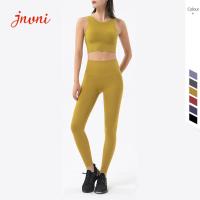 ensembles de guêtres de gymnase d'ensembles de yoga des femmes 210gsm avec des poches