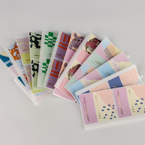 A etiqueta de papel colorida etiqueta etiquetas de empacotamento feitas sob encomenda Matte Lamination For Candle