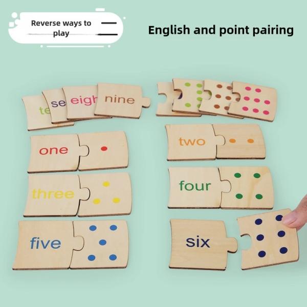 Wooden Counting Board Math Manipulatives Number Counting Toys for Kindergarten Learning Montessori Educational Toys