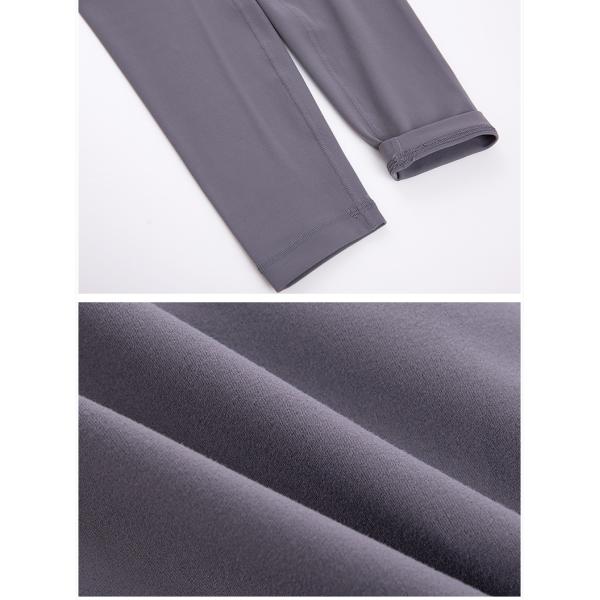 Richee Soft Fabric Grey Ladies Sports Leggings High Waisted Exercise Pants