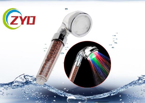 LED Colorful  PC Three Function Bathroom Shower SPA Rainfall Jetting Massage Handheld Water Saving Head Hand Shower