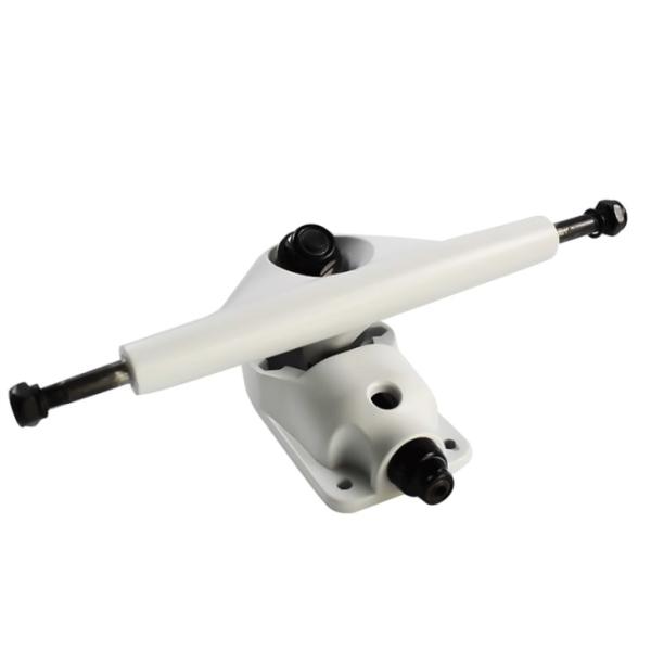 Professional 6.25 Inch Polished cool skateboard trucks Aluminum Silver White