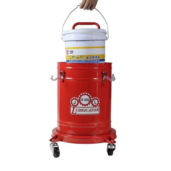 Pneumatic Grease Barrel Pump With Wheels 20 Liters 405 Bar