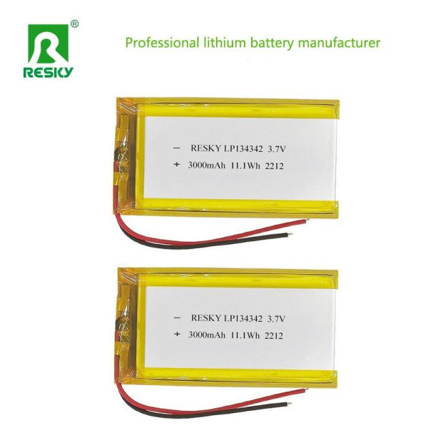 OEM Lithium Battery Cell 134342 3.7v 3000mAh 11.1wh Power Li-ion Polymer Batteries For Portable Speaker