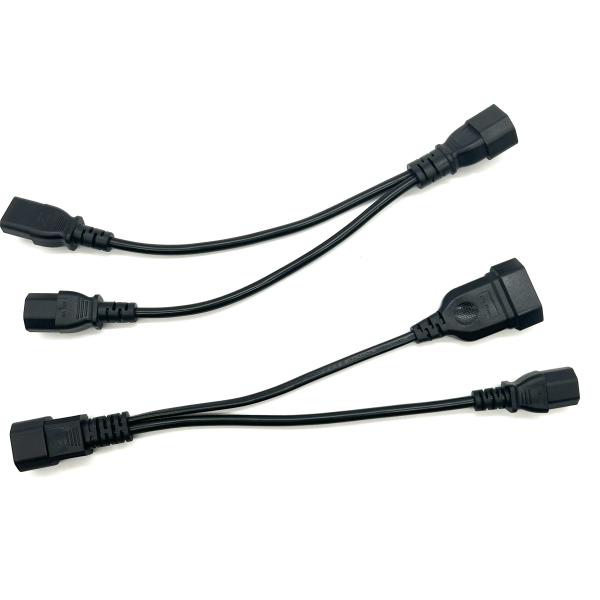 PDU Y Splitter C14 To C13 C5 And Type C Socket Power Adapter cable customized