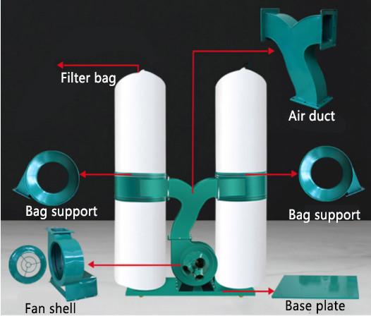 Multi Model Dust Collector for Industrial Dust Removal in Woodworking Furniture Plant