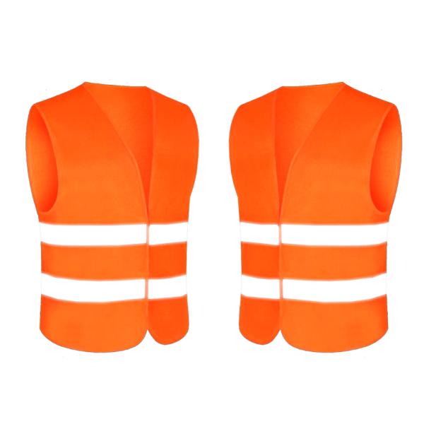 OEM Comfortable Roadside Safety Kit Knitted Fabric High Visibility Vest