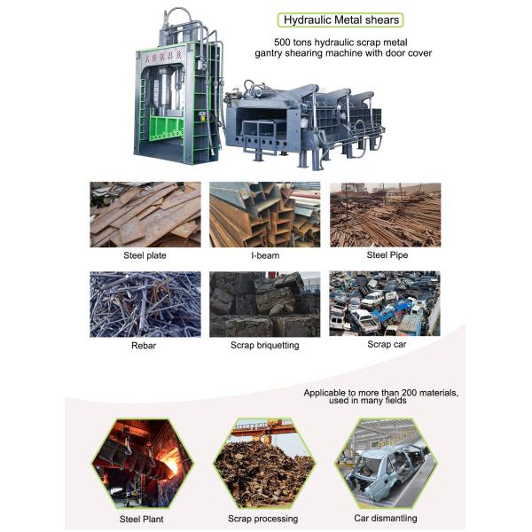 Hydraulic Drive Heavy Duty Scrap Metal Shears Q91Y-500