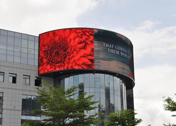 Good Brightness HD Led Display , Full Color Outdoor Advertising Led Display 35KG Weight