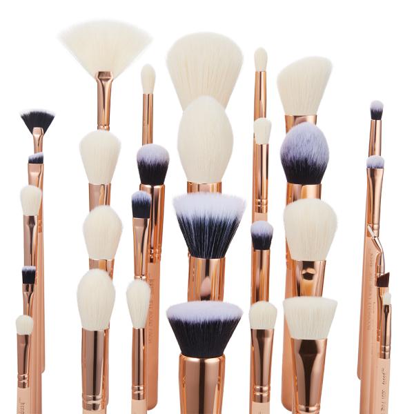 Glossy Aluminum Ferrule Jessup Makeup Brushes 30 Piece Brush Set