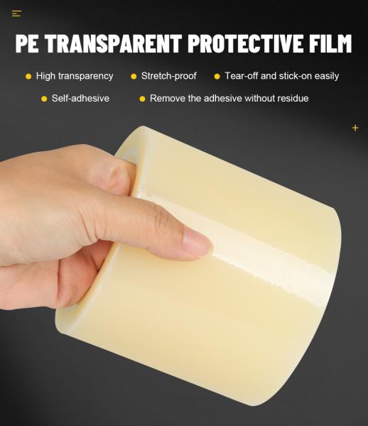 PE Temporary Customized Surface Anti Scratch Plastic Adhesive Protective Film For Acrylic Sheet