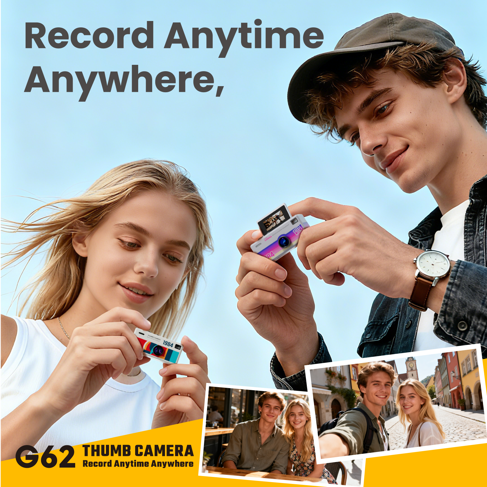 G62 Mini Keychain Camera 1080P HD Recording Small Video Recorder