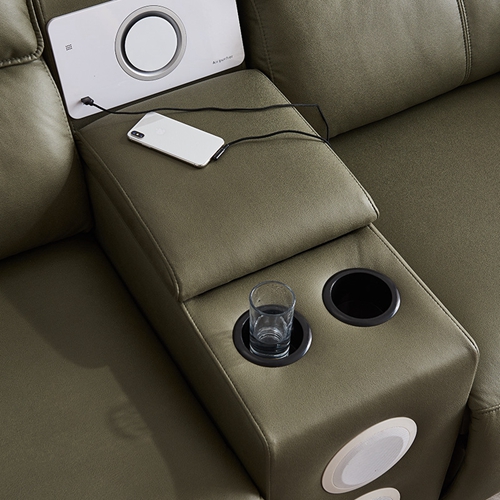 BN Electric Multifunctional Sofa with High-Density Sponge and Embossed Leather Finishes Furniture Recliner Chair Sofa