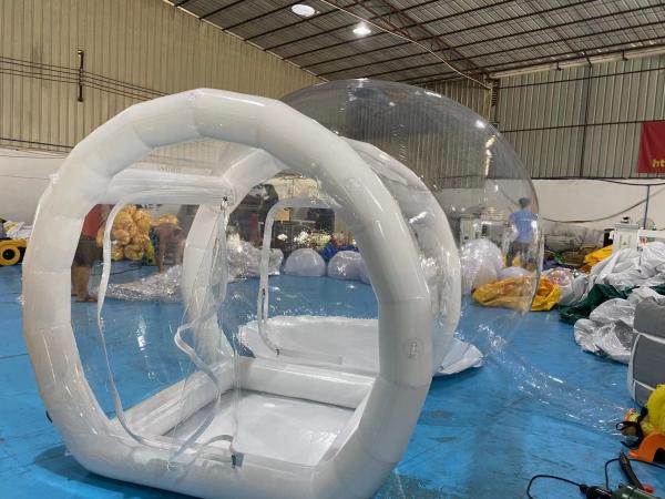Casa de bolhas inflável 10 FT Balão comercial Casa de salto da barraca de bolhas Dome com sopro duplo