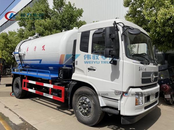 Roda 8 de Dongfeng 4X2 6 caminhão da sução da água de esgoto 10 12cbm