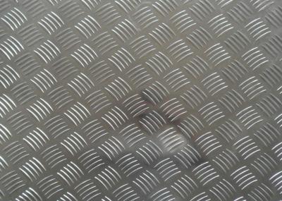 Thickness 0.08mm Diamond Stucco Aluminium Heat Transfer Sheets With Five Bars