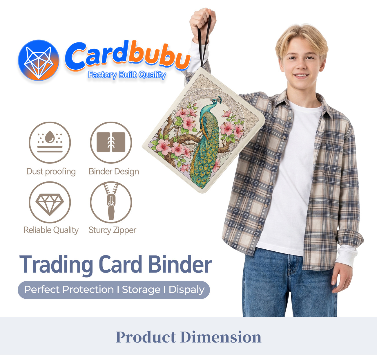 OEM MTG  Trading Card Binder Customer'S Logo Game Companies 4 Pocket Binder