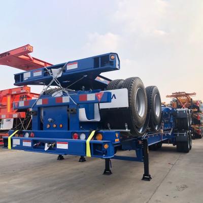                    2 Axles ISO 35ton 40FT Intermodal Skeleton Trailer Skeletal Truck Semi Trailer Container Chassis for Tunnel Container Transit             