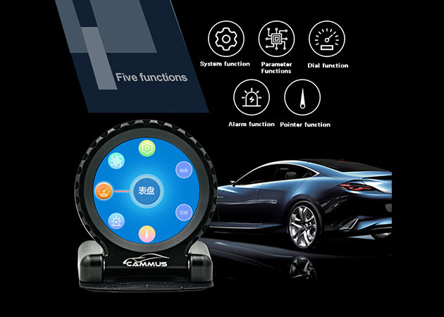 Спидометр универсалии 52mm OBD2 цифров с экраном LCD