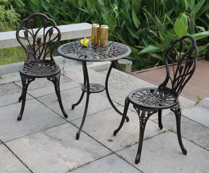 Good Quality Cast Iron Metal Bistro Set