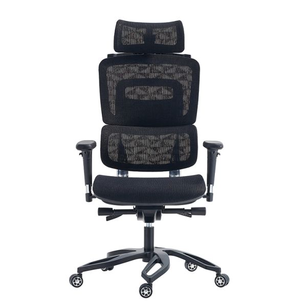 Aluminium Ergonomic Lumbar Support Office Chair with High Back