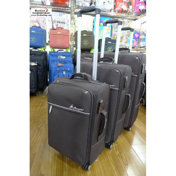 cheap soft sided 20''+24'' +28'' three piece trolley luggage set,suitcases from Baigou