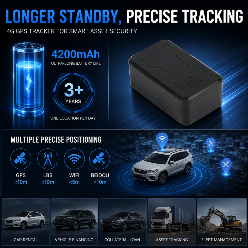 VN07 4G Long Standby Vehicle GPS Tracker