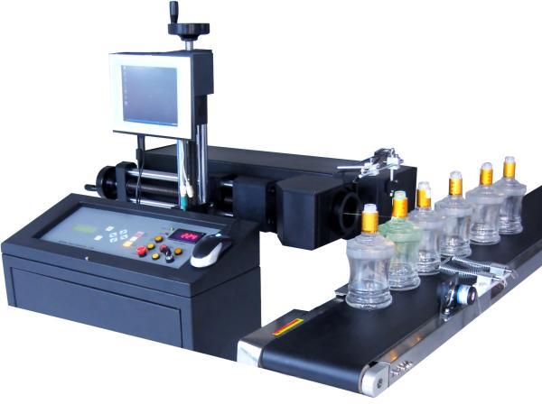 Bottle Glass Engraving Machine , High Stability Glass Laser Printing Machine