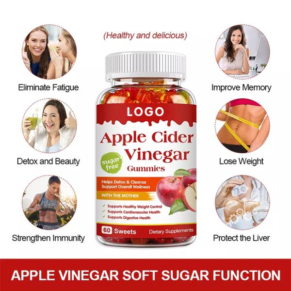 Healthcare Supplement keto apple cider vinegar vitamin d immune support flat cider loss gummy