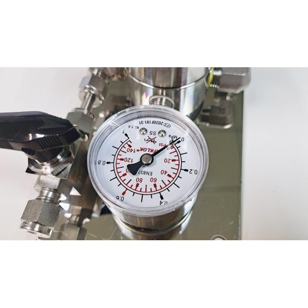 PCTFE Gas Pressure Regulator Decompression Structure R11 Reducer With Ball Valve