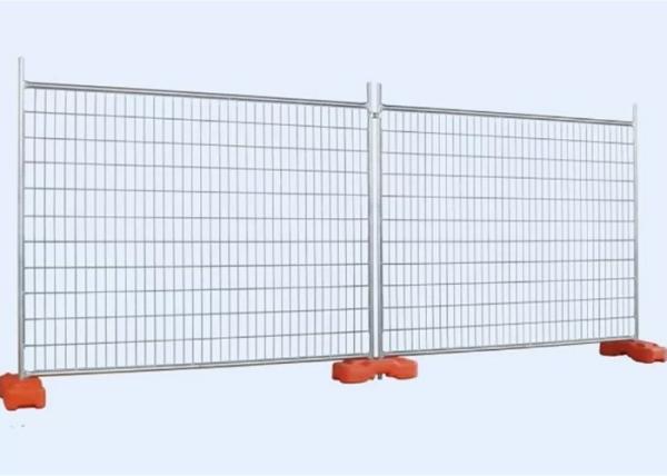 Hot Dipped Galvanized Portable Chain Link Fence Panels 42 Microns