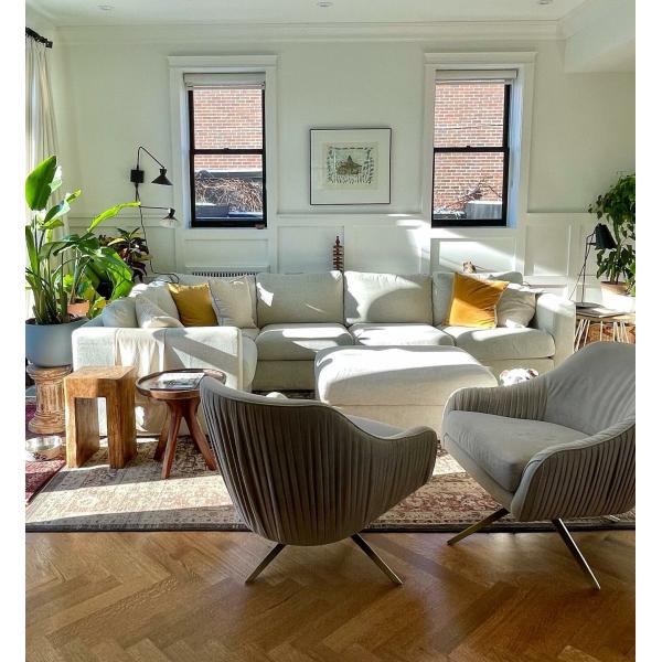 ODM Modern Swivel Chair Metal Base For Office Leisure Living Room