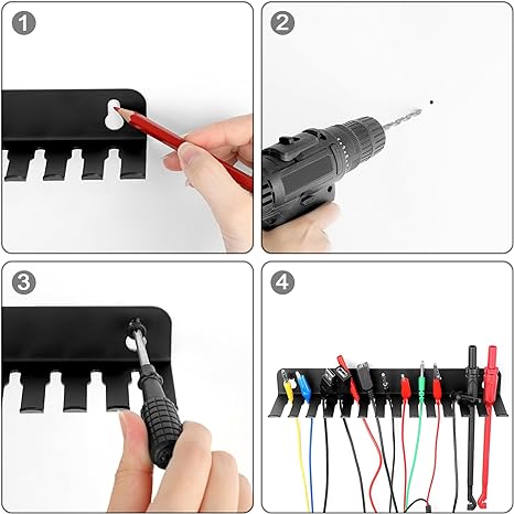 Управление кабелями с вставкой болта Тип кабельных крючков 11 кабельных слотов Железные стойки кабелей